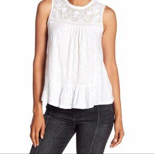 Lucky Brand white sleeveless top